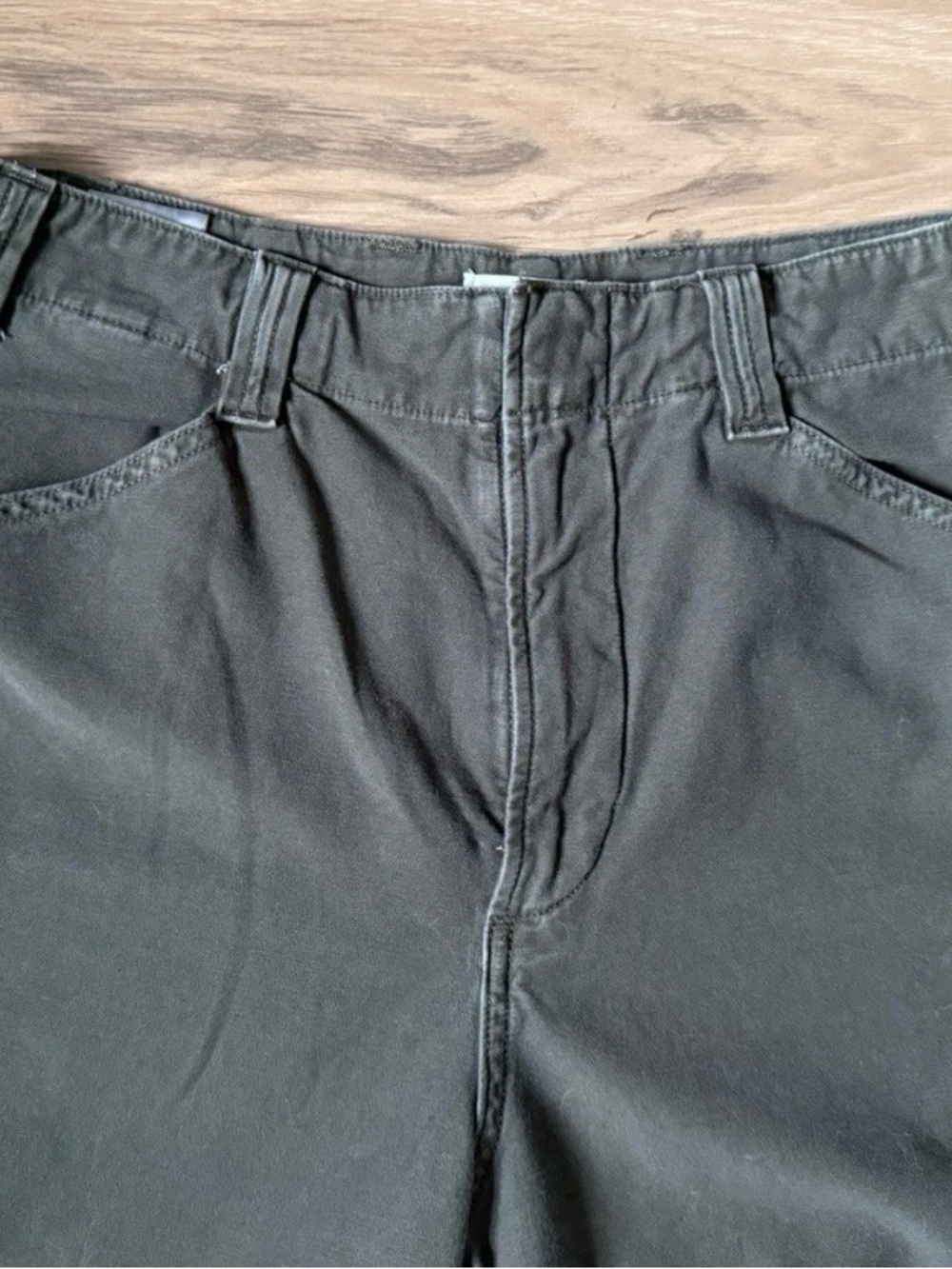 Citizens of Humanity Paloma Utility Wide Leg Trousers Size 27 Olive Green - Picture 7 of 8